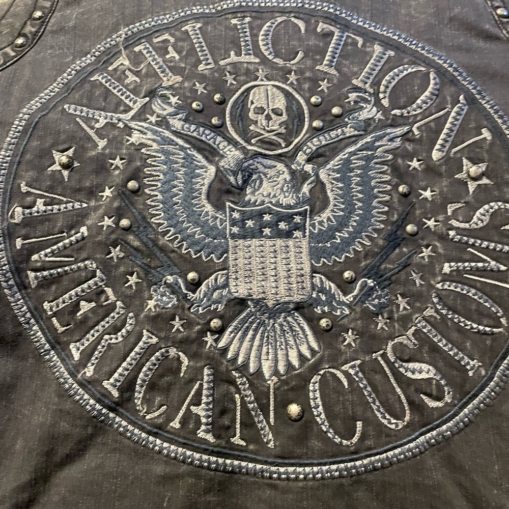 Affliction Gray Embroidered Jacket - Picture 5 of 8